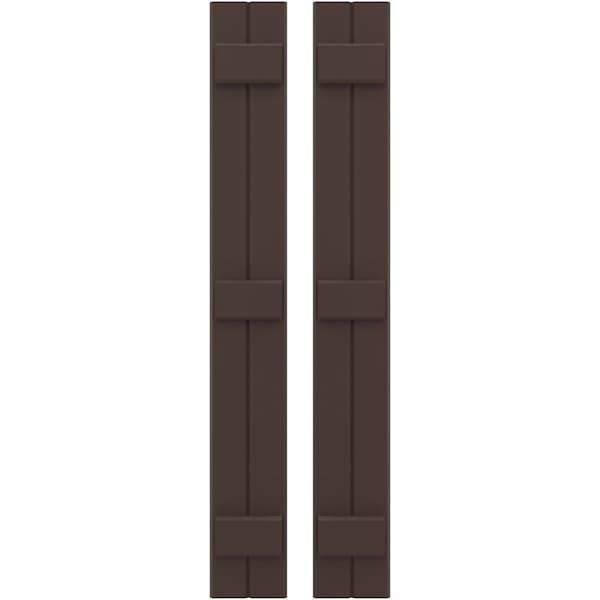 Ekena Millwork Americraft 2-Board, 3 Batten Exterior Real Wood Joined Board-n-Batten Shutters, ARW401BB207X77TBH, PR ARW401BB207X77TBH - main